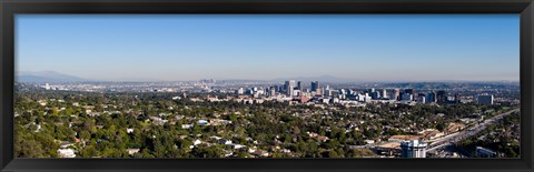 Framed Century City, Wilshire Corridor, Westwood, West Los Angeles, California, USA Print