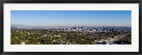 Framed Century City, Wilshire Corridor, Westwood, West Los Angeles, California, USA Print