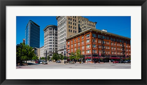 Framed Buildings in a downtown district, Salt Lake City, Utah Print