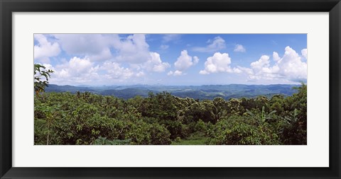 Framed Clouds over mountains, Flores Island, Indonesia Print