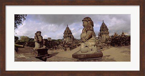 Framed Statues in 9th century Hindu temple, Indonesia Print