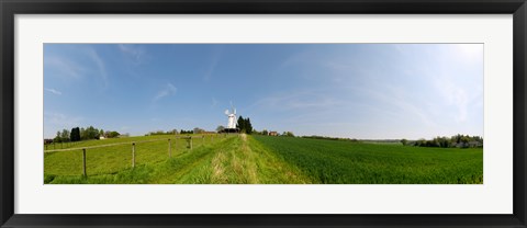 Framed Windmill in a farm, Woodchurch, Kent, England Print