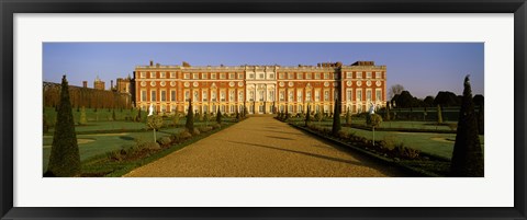 Framed Facade of the palace, Hampton Court, Richmond-Upon-Thames, London, England Print