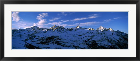 Framed Swiss Alps from Gornergrat, Switzerland Print