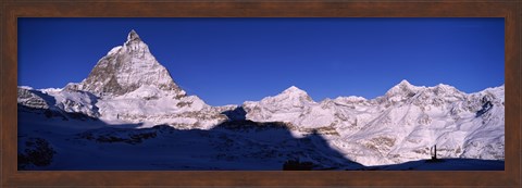 Framed Mt Matterhorn from Riffelberg, Zermatt, Valais Canton, Switzerland Print
