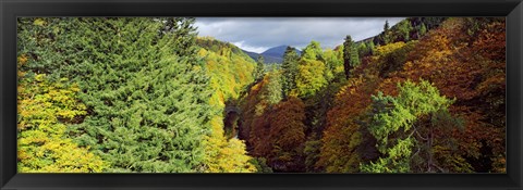 Framed Canyon at Killiecrankie, River Garry, Pitlochry, Perth And Kinross, Scotland Print