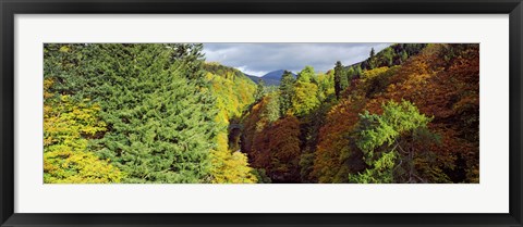 Framed Canyon at Killiecrankie, River Garry, Pitlochry, Perth And Kinross, Scotland Print