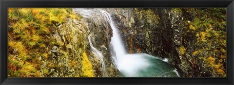 Framed Waterfall, Allt a&#39; Choire Ghreadaidh, Glen Brittle, Isle of Skye, Scotland Print