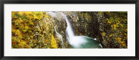 Framed Waterfall, Allt a&#39; Choire Ghreadaidh, Glen Brittle, Isle of Skye, Scotland Print