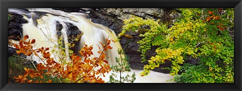 Framed Rogie Falls, Black Water, Garve, Ross-Shire, Scotland Print