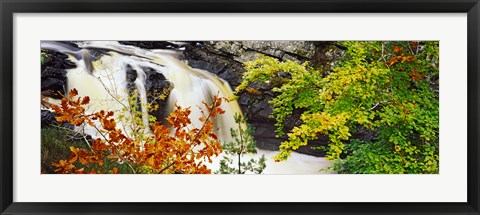 Framed Rogie Falls, Black Water, Garve, Ross-Shire, Scotland Print