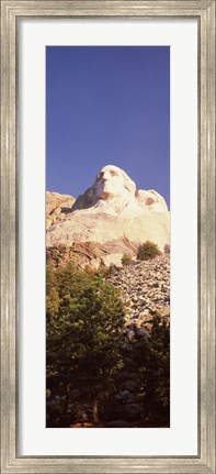 Framed Low angle view of the Mt Rushmore National Monument, South Dakota, USA Print