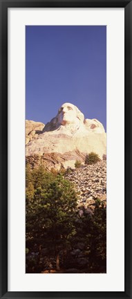 Framed Low angle view of the Mt Rushmore National Monument, South Dakota, USA Print