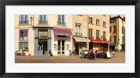 Framed Buildings in a city, St. Jean Cathedral, Lyon, Rhone, Rhone-Alpes, France Print