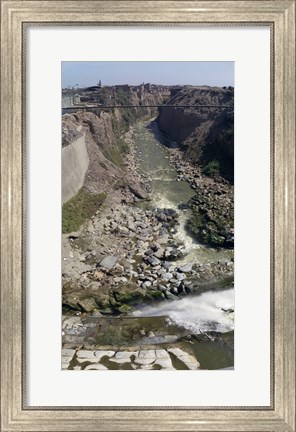 Framed Ruins along a river, Lima, Peru Print