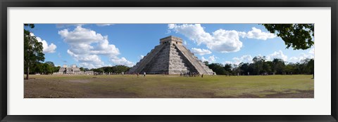 Framed Kukulkan Pyramid, Yucatan, Mexico Print