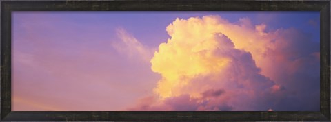 Framed Clouds in the sky at dusk, Hawaii, USA Print