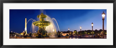 Framed Place de la Concorde, Paris, France Print