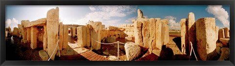 Framed Ruins of Ggantija Temples, Gozo, Malta Print