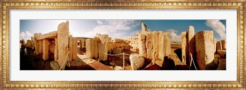 Framed Ruins of Ggantija Temples, Gozo, Malta Print