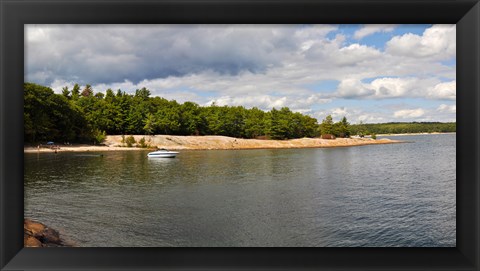 Framed Clouds over a lake, Killbear Provincial Park, Ontario, Canada Print