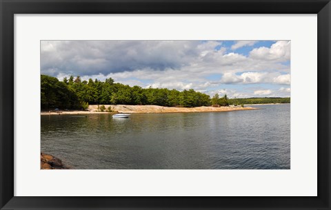 Framed Clouds over a lake, Killbear Provincial Park, Ontario, Canada Print