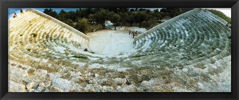 Framed Ancient antique theater in Kas, Antalya Province, Turkey Print