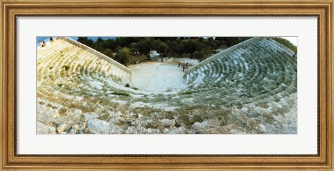 Framed Ancient antique theater in Kas, Antalya Province, Turkey Print