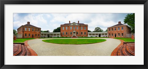 Framed Tryon Palace in New Bern, North Carolina, USA Print