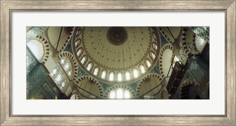 Framed Ceiling of Rustem Pasha mosque, Istanbul, Turkey Print