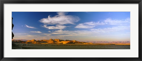 Framed Clouds over a desert, Jordan Print