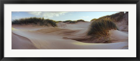 Framed Sculpted dunes at the Sands of Forvie, Newburgh, Aberdeenshire, Scotland Print