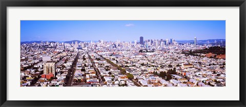 Framed Houses in a city, San Francisco, California, USA 2012 Print