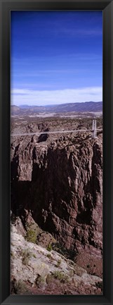 Framed Royal Gorge Suspension Bridge, Colorado, USA (vertical) Print