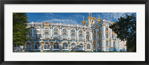 Framed Facade of a palace, Catherine Palace, Tsarskoye Selo, St. Petersburg, Russia Print