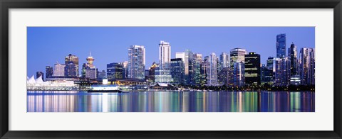 Framed Vancouver skyline, British Columbia, Canada Print