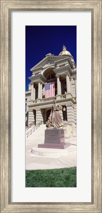 Framed Wyoming State Capitol, Cheyenne, Wyoming, USA (vertical) Print