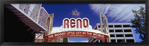 Framed Reno Arch, Reno, Nevada Print