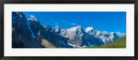 Framed Mountains over Moraine Lake in Banff National Park in the Canadian Rockies near Lake Louise, Alberta, Canada Print