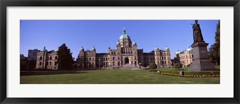 Framed Facade of a parliament building, Victoria, Vancouver Island, British Columbia, Canada Print