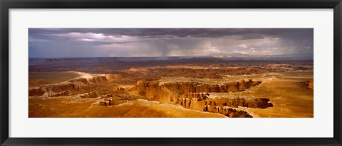 Framed Storm clouds over Canyonlands National Park, Utah Print