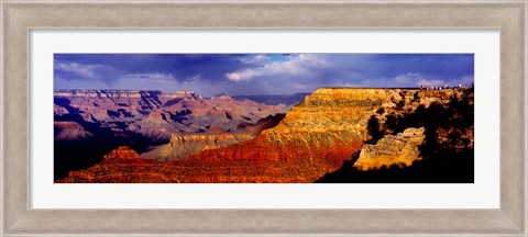 Framed Spectators at the Grand Canyon, Grand Canyon, Grand Canyon National Park, Arizona, USA Print