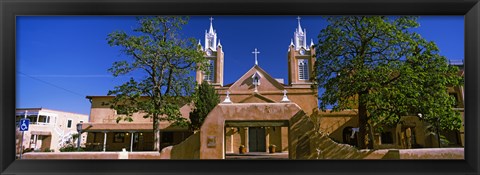 Framed Facade of a church, San Felipe de Neri Church, Old Town, Albuquerque, New Mexico, USA Print