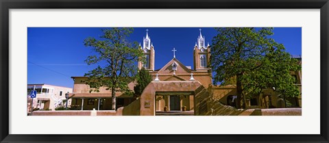 Framed Facade of a church, San Felipe de Neri Church, Old Town, Albuquerque, New Mexico, USA Print