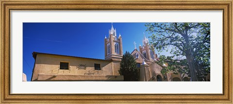 Framed Low angle view of a church, San Felipe de Neri Church, Old Town, Albuquerque, New Mexico, USA Print