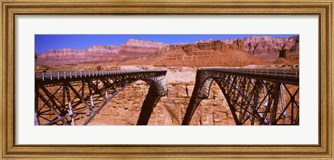 Framed Navajo Bridge at Grand Canyon National Park, Arizona Print