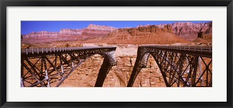 Framed Navajo Bridge at Grand Canyon National Park, Arizona Print