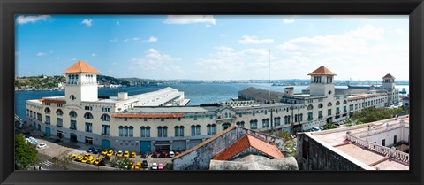 Framed Buildings at the harborfront, Sierra Maestra, Havana Harbor, Old Havana, Havana, Cuba Print