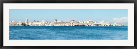 Framed Havana Harbor seen from east side at Regla Ferry Dock, Havana, Cuba Print