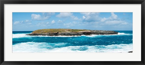 Framed Small island in the sea, Flinders Chase National Park, Kangaroo Island, South Australia, Australia Print